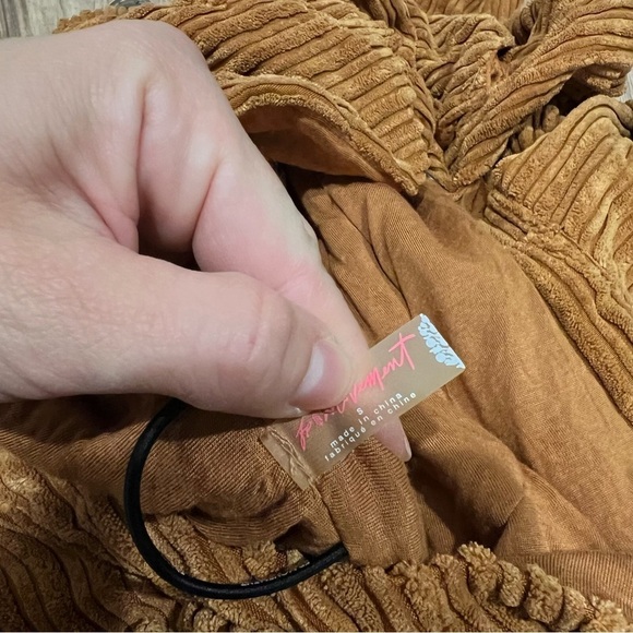 Free People FP MOVEMENT Bring The Heat Corded Corduroy Pullover Top Sweatshirt - Picture 10 of 12